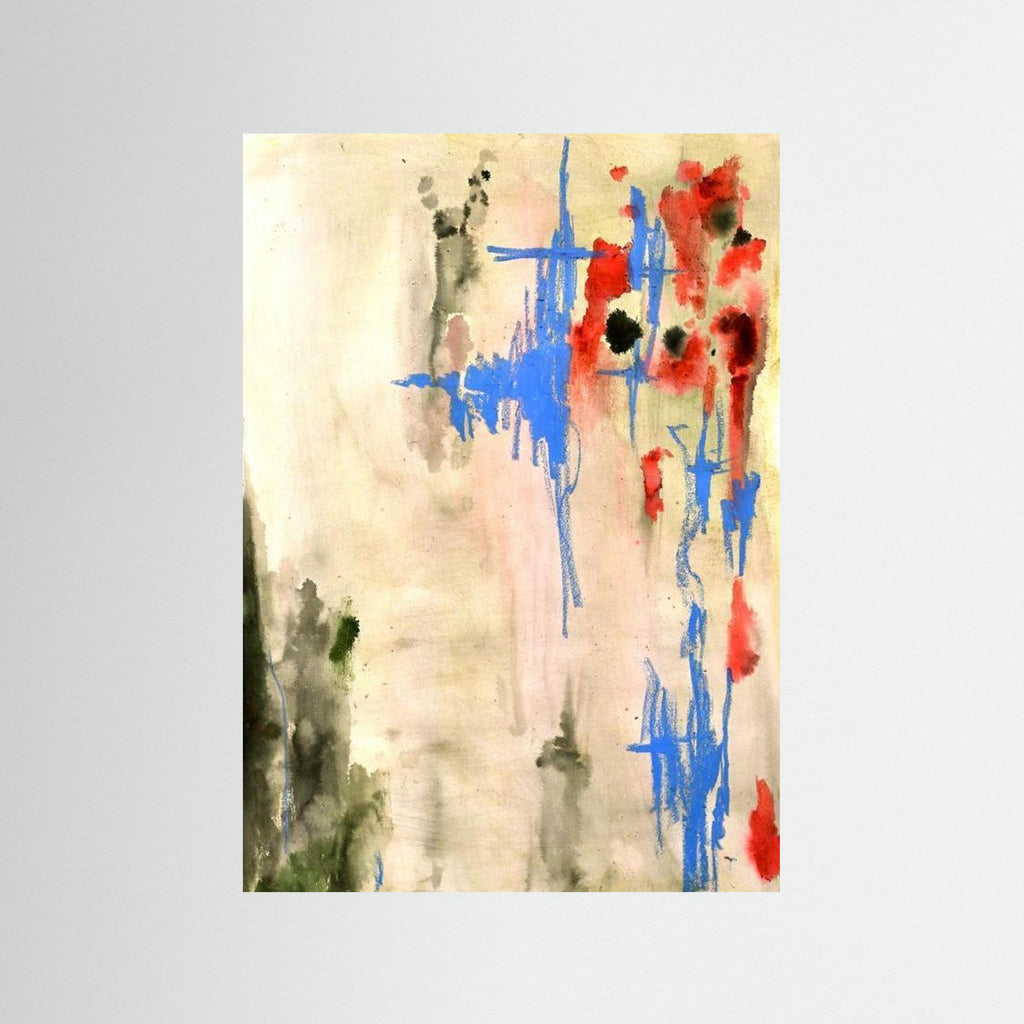 Poster green blue red