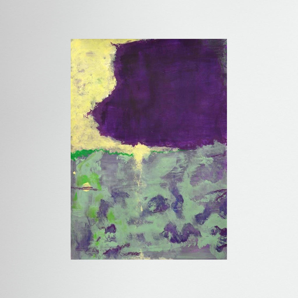 Poster paars geel groen